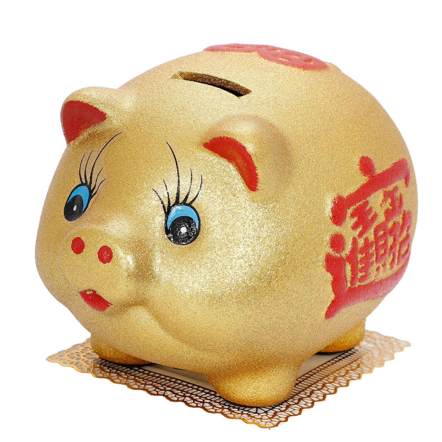 金豚貯金箱 レトロタイプ 大サイズ 16.5センチ