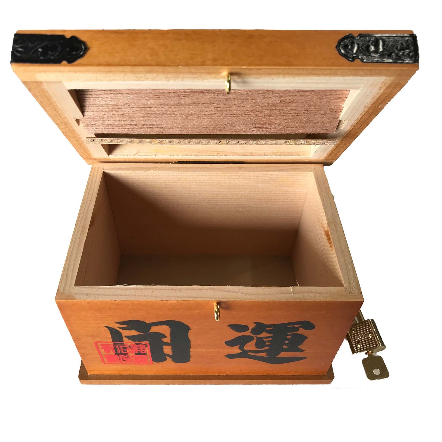 【日本製】開運賽銭箱 貯金箱(中) 横13.5cm